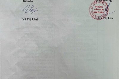 Công khai các khoản thu đầu năm học 2025-2026