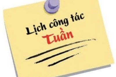 LỊCH CÔNG TÁC TUẦN (Từ ngày 30/3 đến ngày 05/4/2026)