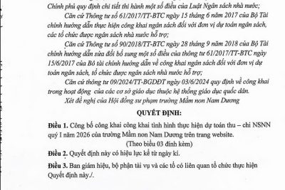 CÔNG KHAI TÌNH HÌNH THỰC HIỆN DỰ TOÁN THU-CHI NSNN QUÝ I/2026