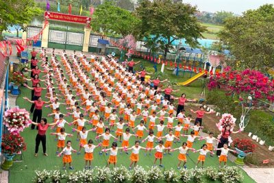 GIỜ THỂ DỤC SÁNG CỦA HỌC SINH MN NAM DƯƠNG